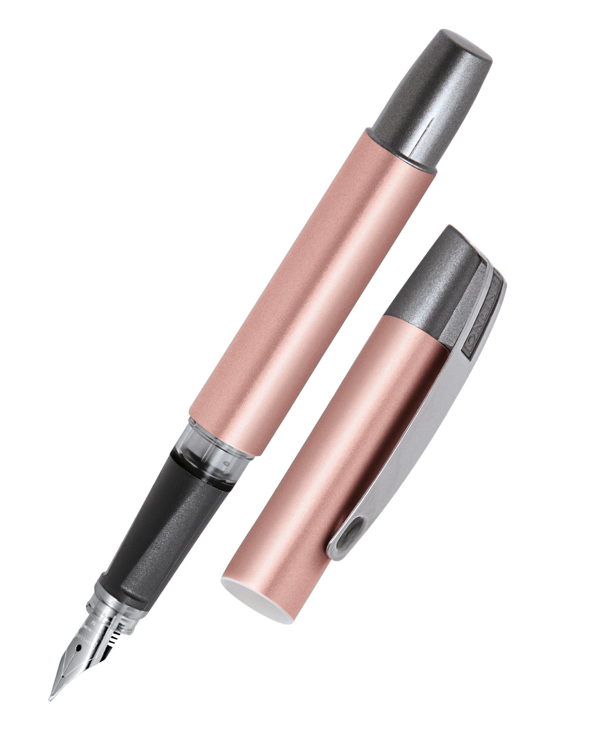Online Pen Füller Campus Füllhalter, ergonomisch, ideal für die Schule, hergestellt in Deutschland Rosegold