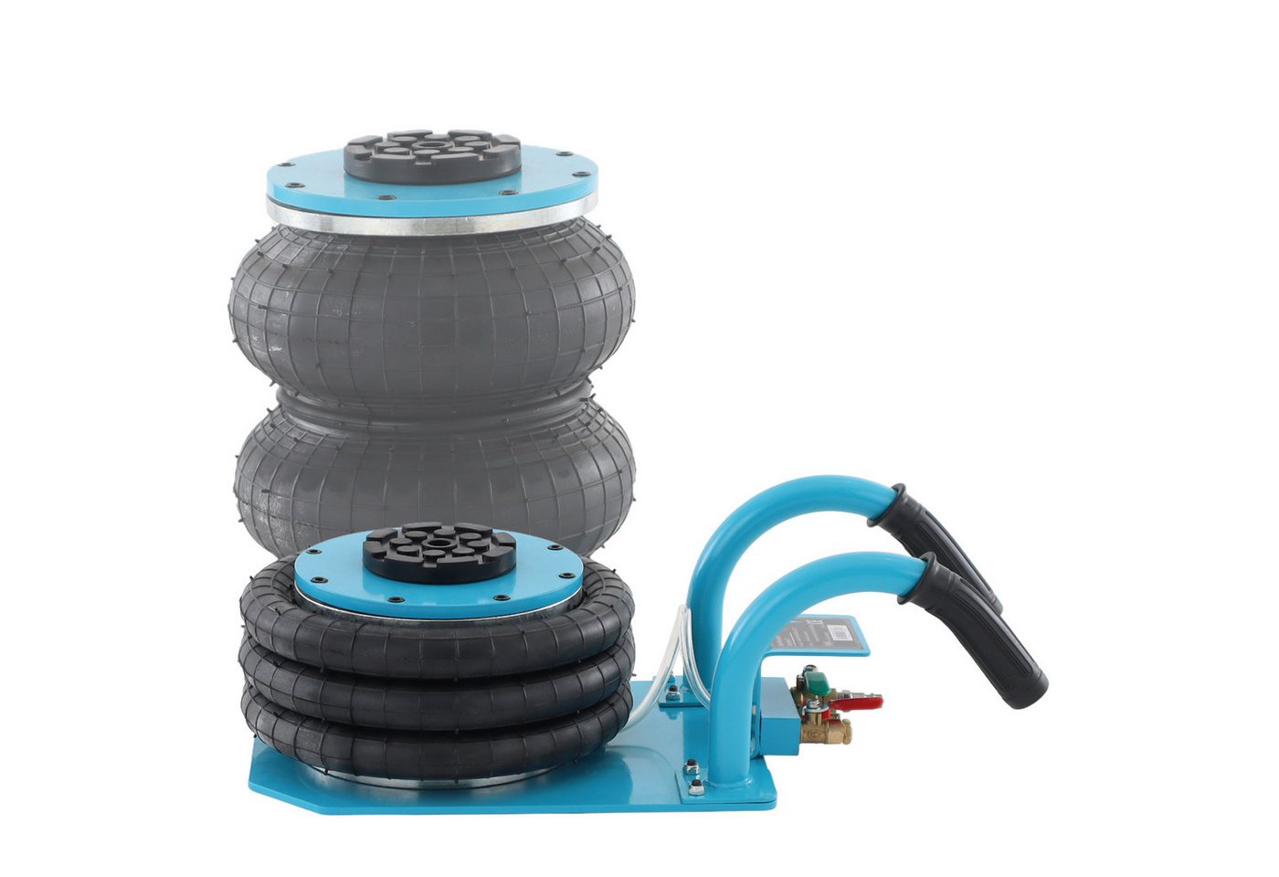Bituxx Wagenheber pneumatisch 14-45cm bis 3000kg Druckluftbetrieb, max. Hubhöhe: 45 cm, MS-19548, Betriebsdruck: 8-10 bar