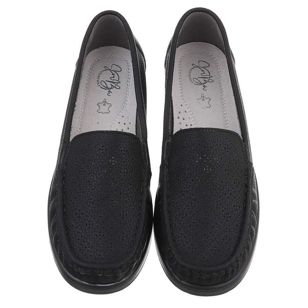Ital-Design Elegante Freizeitschuhe für Damen mit hohem Tragekomfort Slipper (91261377) ultraleichte und komfortable Sohle – Bild 4 von 5