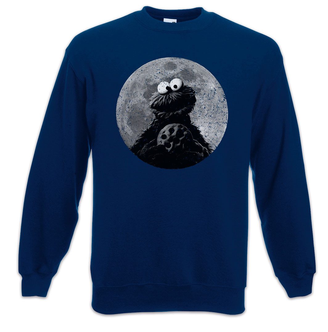 Sweatshirt Cookie Moon Sweatshirt Mond Kekse Monster Krümelmonster Puppet Kult