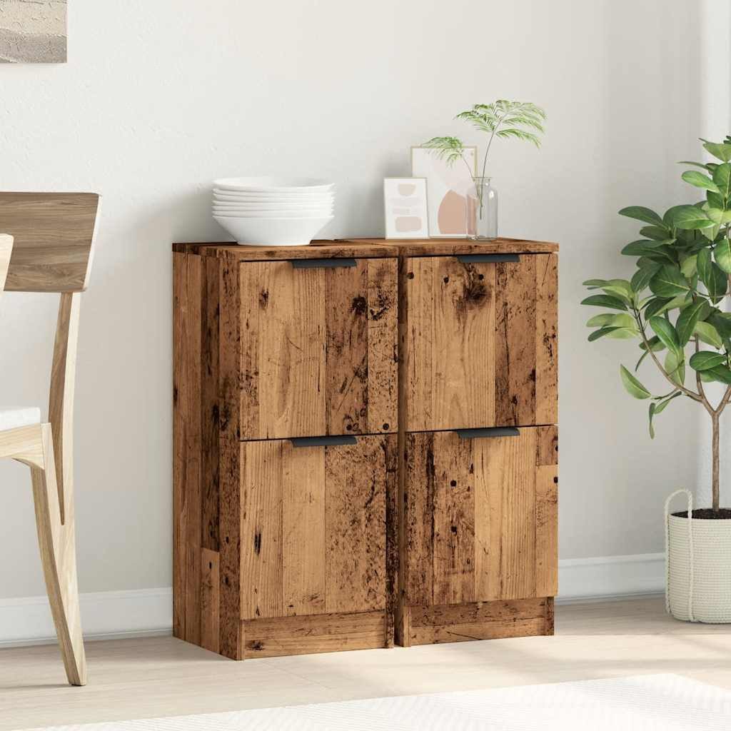 vidaXL Sideboard Sideboards 2 Stk. Altholz-Optik günstig online kaufen