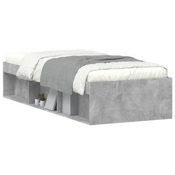 vidaXL Bett Bettgestell Betongrau 75x190 cm