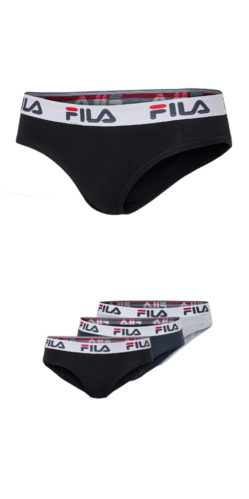 Fila Slip WOMAN BRIEF (3er Pack) mit elastischem Logobund