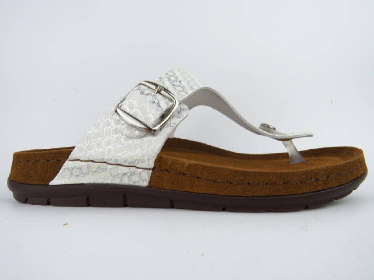 Rohde Softino bedruckt weiss si Pantolette