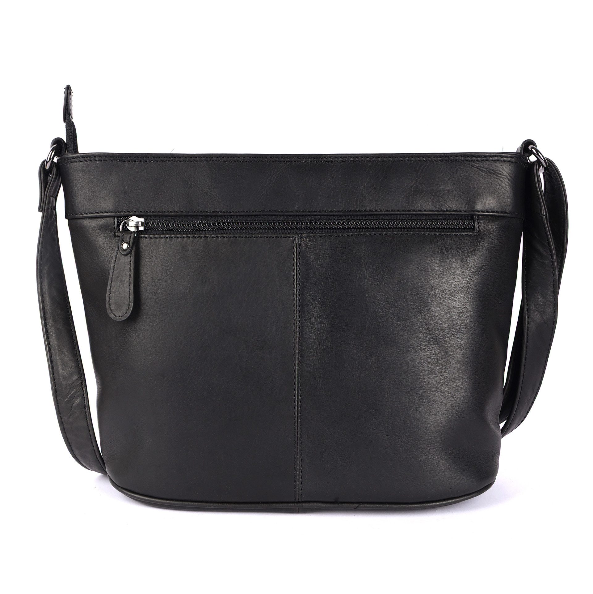 Benthill Umhängetasche Damen Echt Leder Handtasche Shopper Vintage Umhängetasche, Schultergurt / Umhängegurt Reißverschlussfach – Bild 5 von 5