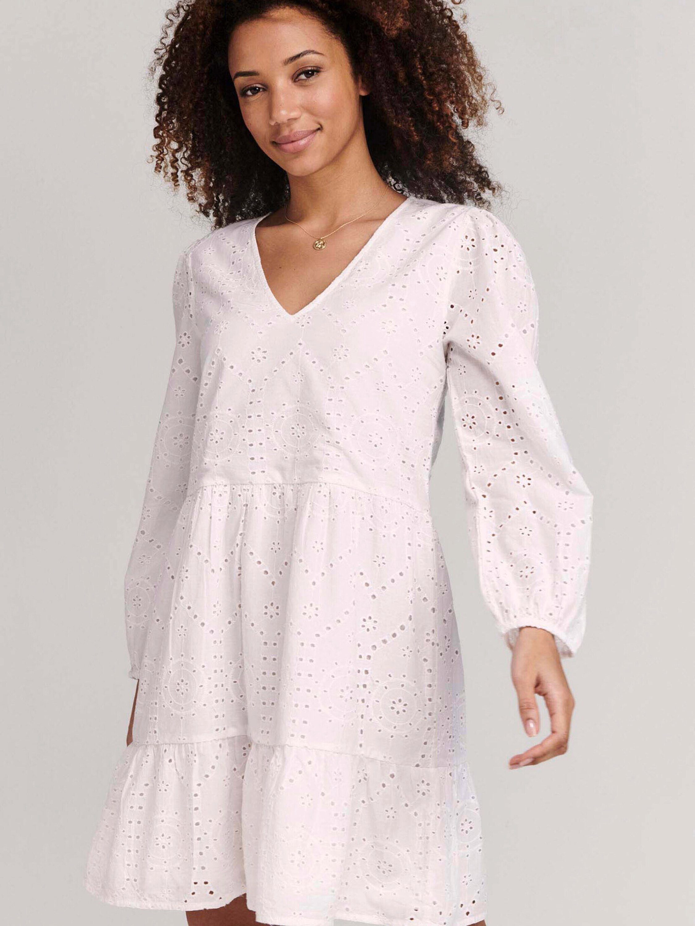 Shiwi Volantkleid BRODERIE ANGLAISE (1-tlg) Lochmuster günstig online kaufen