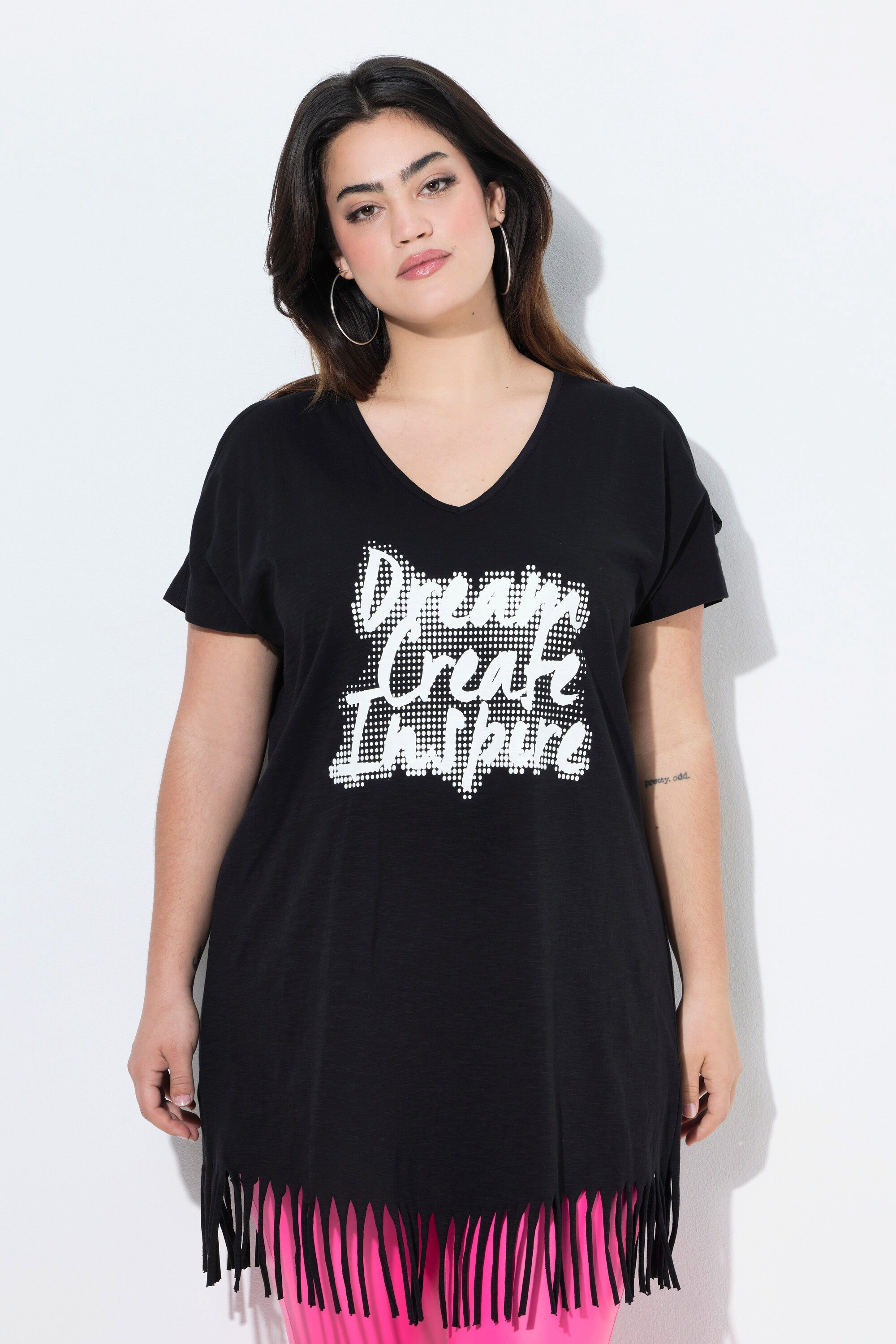 Angel of Style Longshirt Longshirt A-Linie Graffitti-Motiv günstig online kaufen
