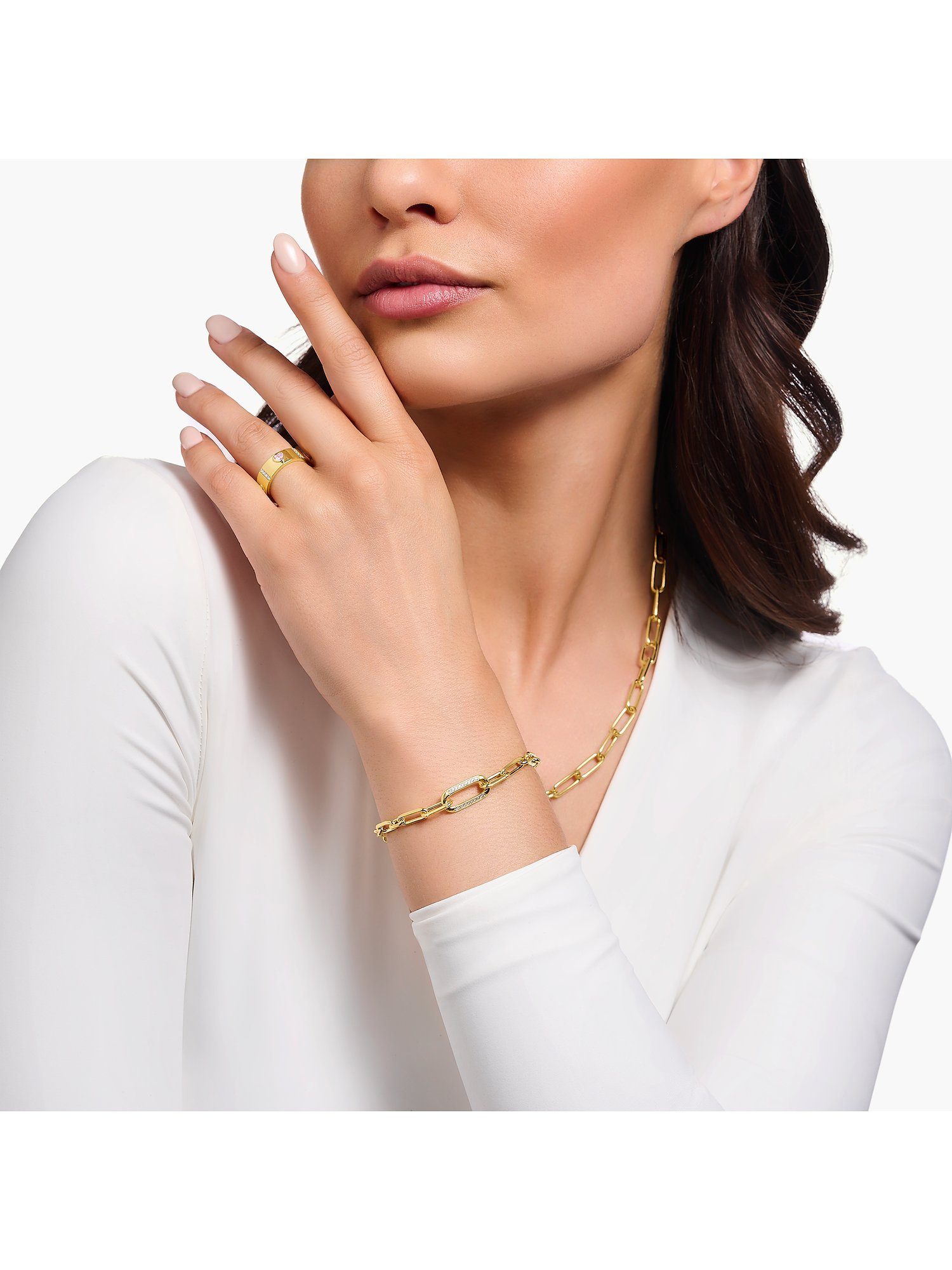 THOMAS SABO Silberarmband Thomas Sabo Damen-Armband 925er Silber Zirkonia