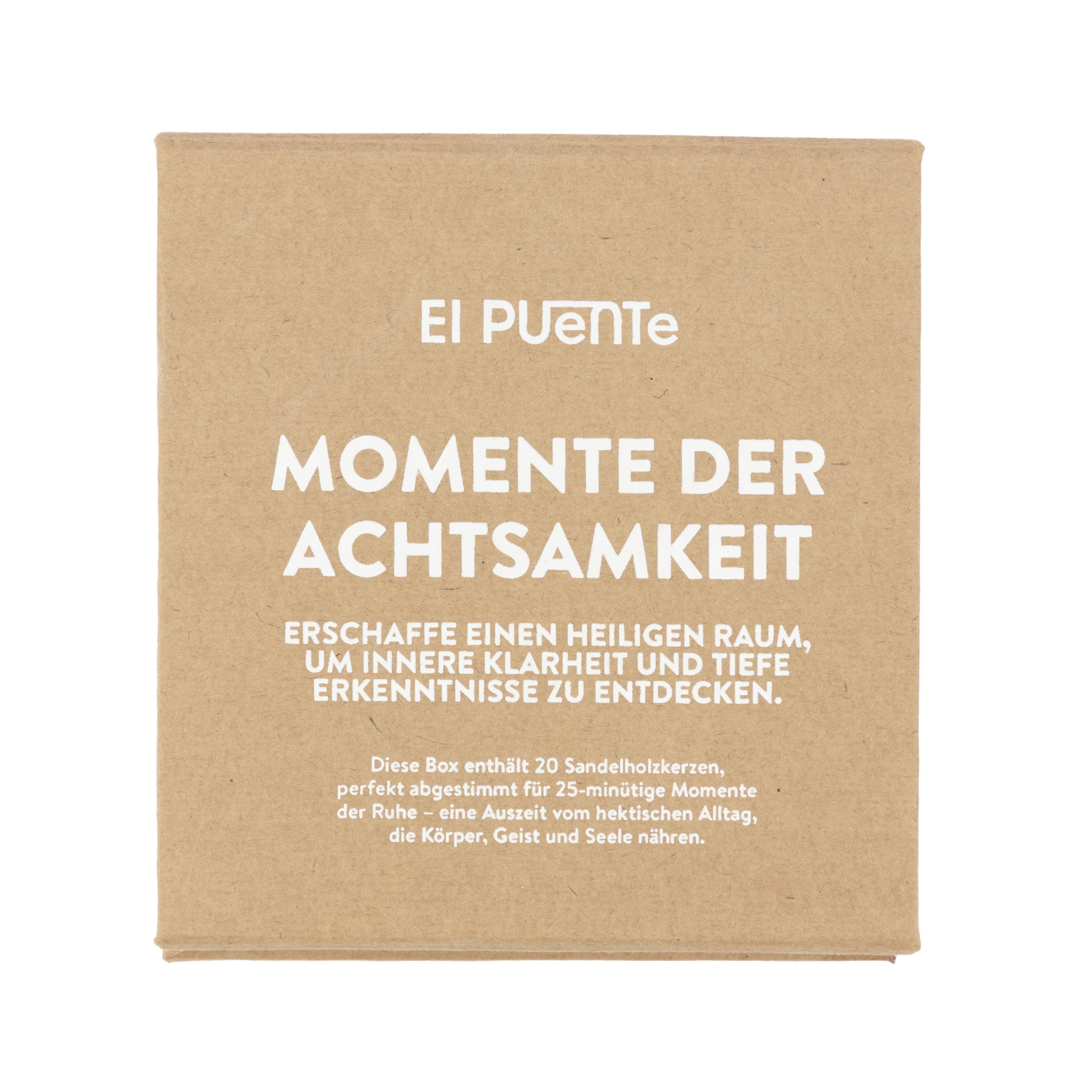 El Puente Formkerze Mini-Achtsamkeitskerzen Set, Handmade, Handmade