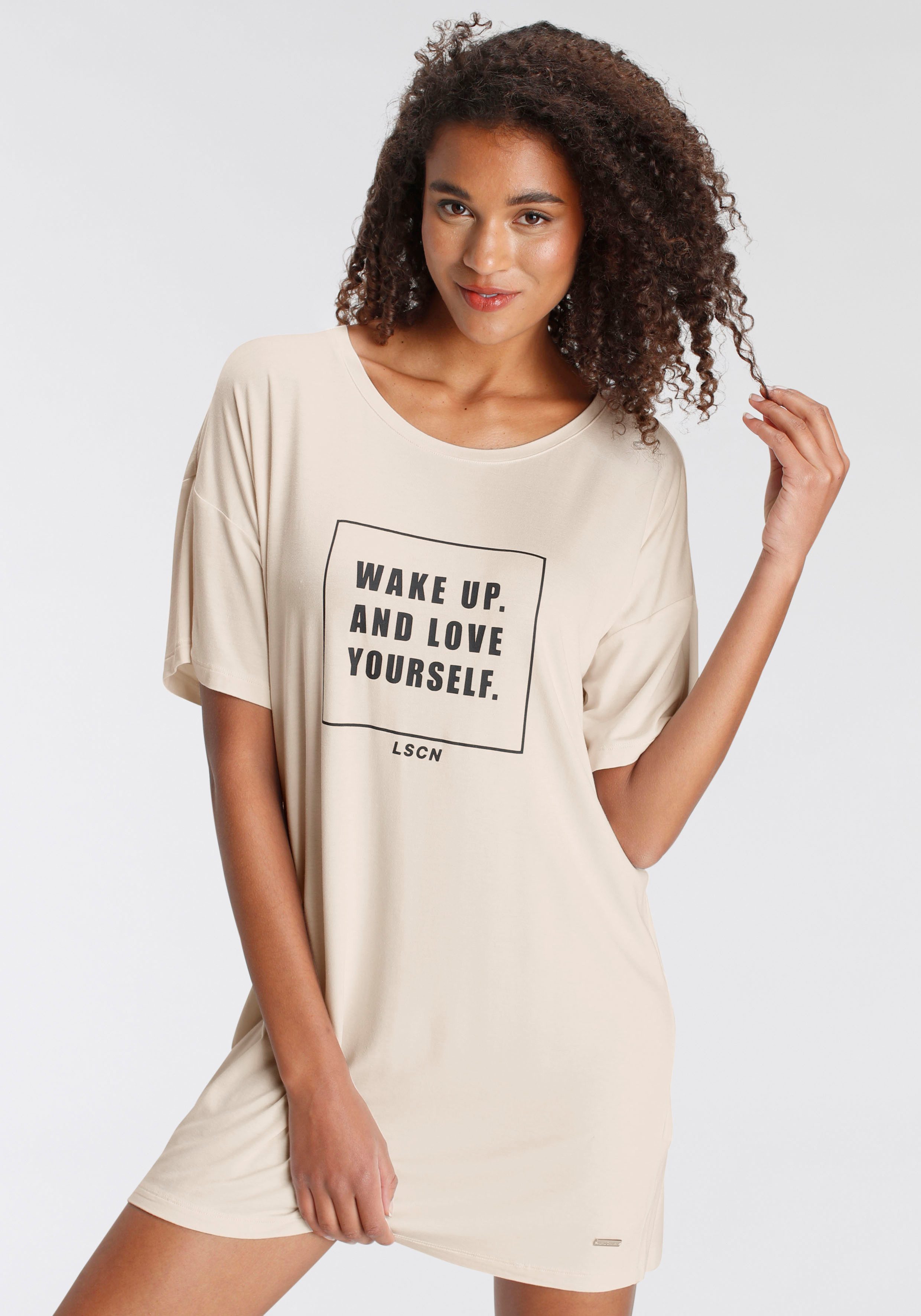 LASCANA Sleepshirt in locker sitzendem Schnitt günstig online kaufen