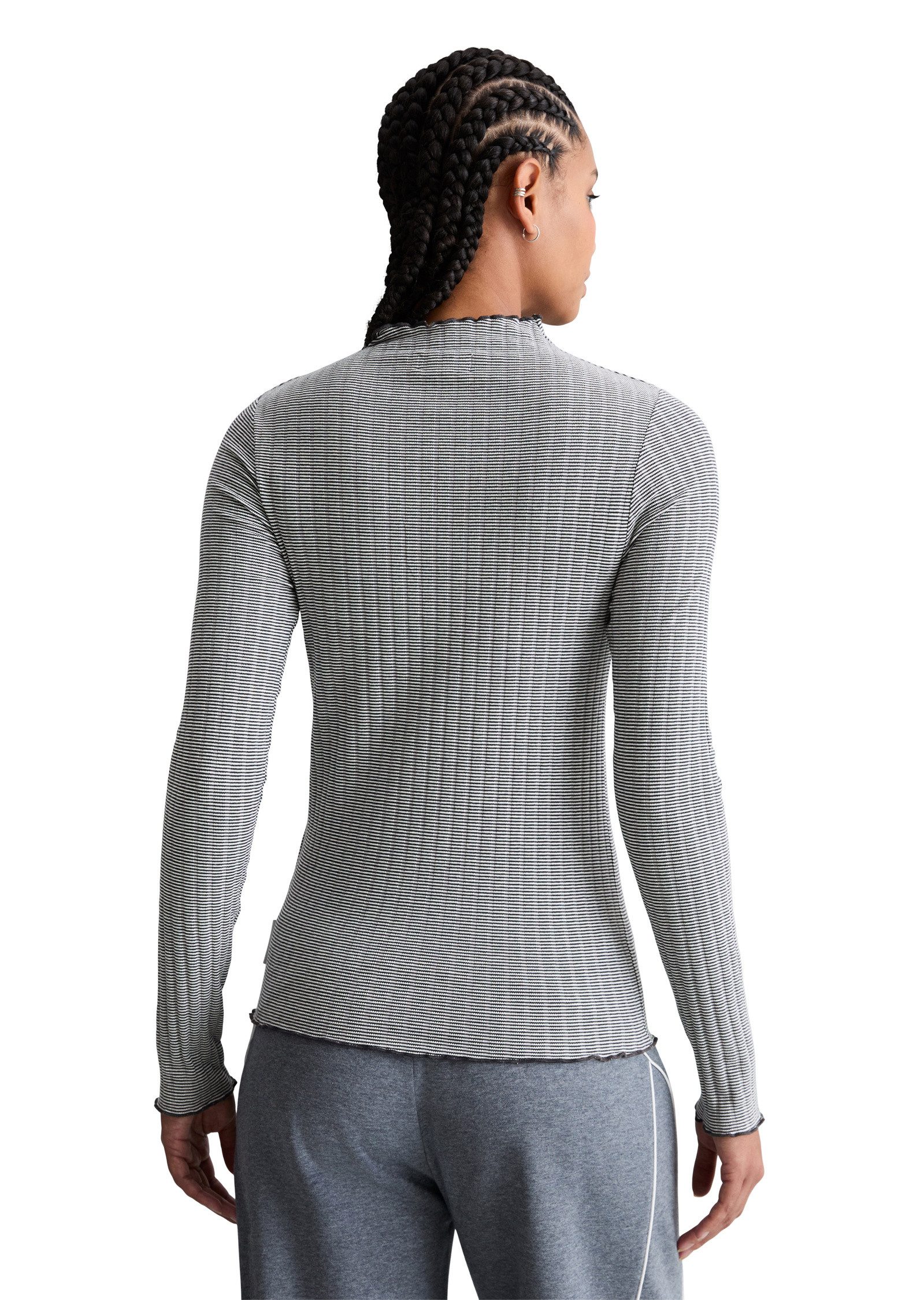 Marc O'Polo DENIM Langarmshirt aus Bio-Baumwoll-Mix