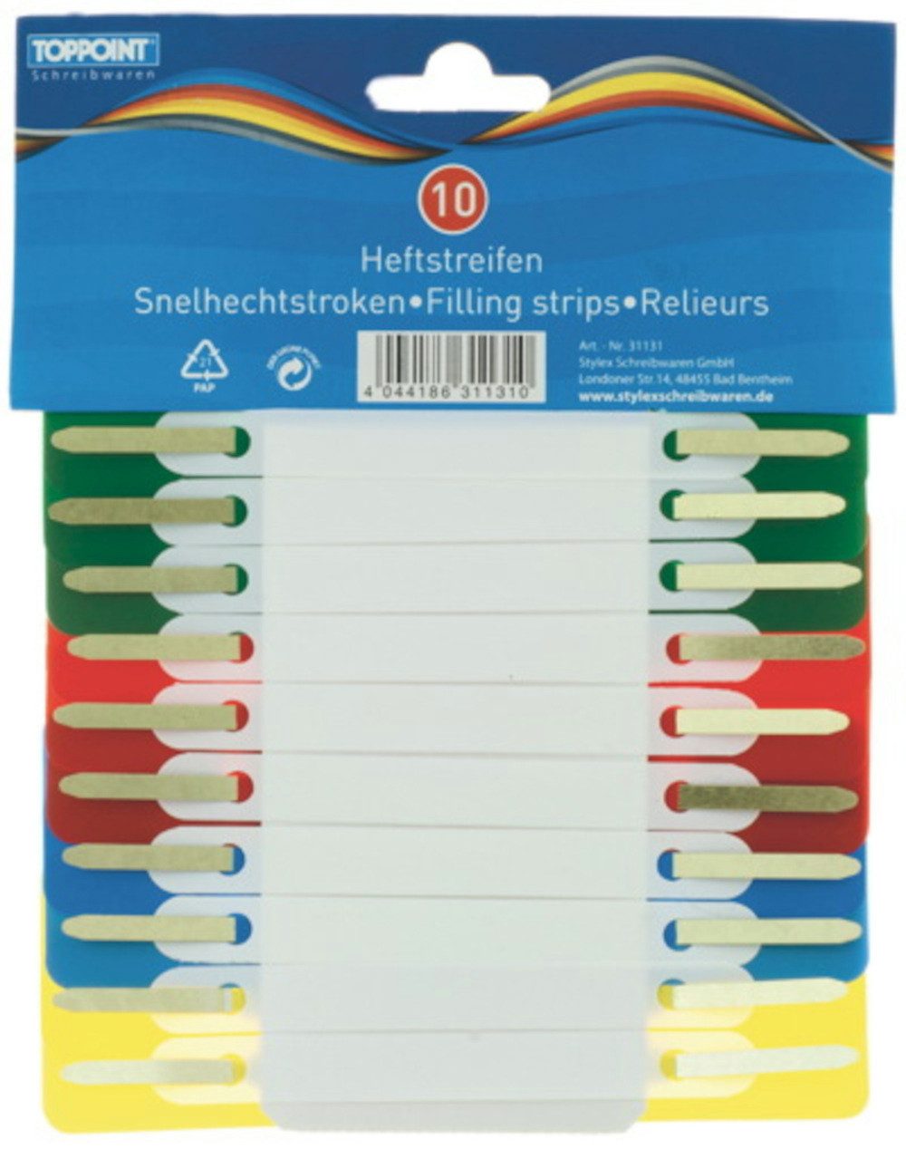 Stylex Schreibwaren Abheftstreifen 10 Stylex Heftstreifen