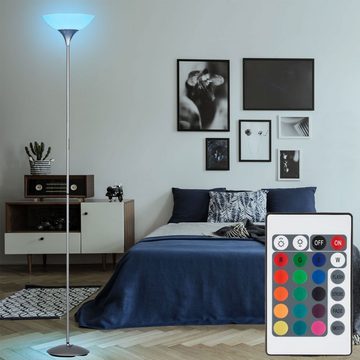 etc-shop LED Stehlampe, Leuchtmittel inklusive, Warmweiß, Farbwechsel, RGB LED Decken-Fluter Steh Stand Lampe Leuchte Beleuchtung