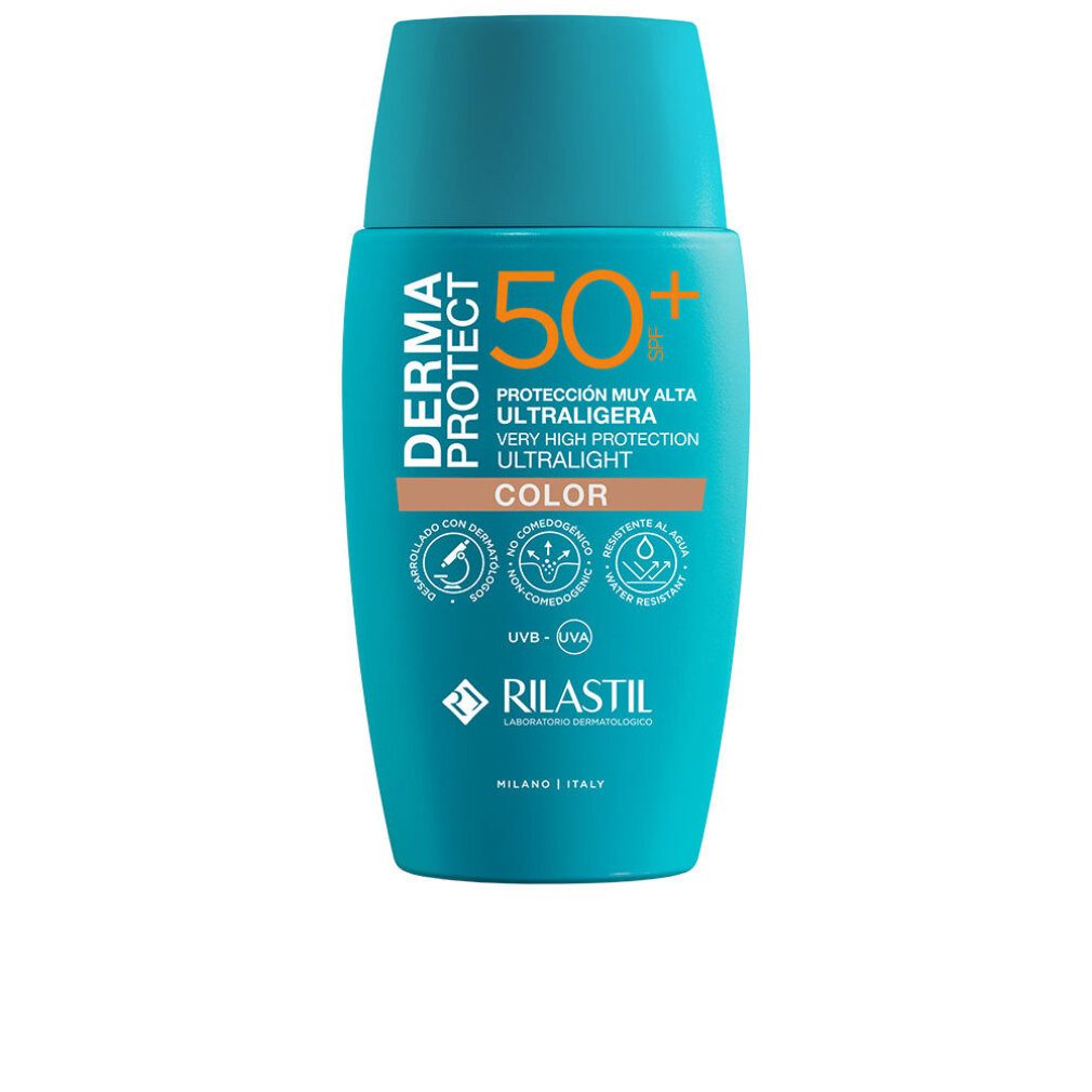 Rilastil Körperpflegemittel DERMAPROTECT ultraleichter Lichtschutz mit Farbe SPF50+ 50 ml