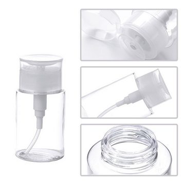 Juoungle Sprühflasche 2 Stück 100 ml Professioneller Push-Down-Flaschenspender(Transparent)