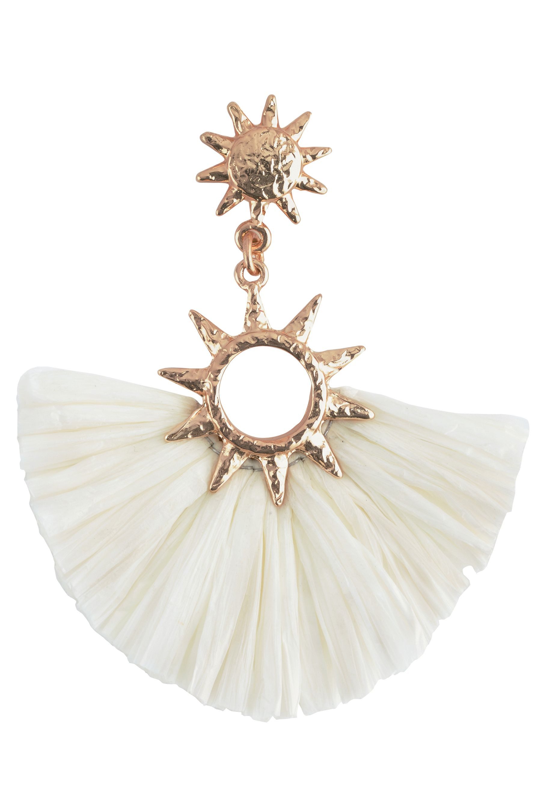 Next Paar Ohrhänger Statement-Ohrringe aus Bast Sonnenmotiv (1-tlg) günstig online kaufen