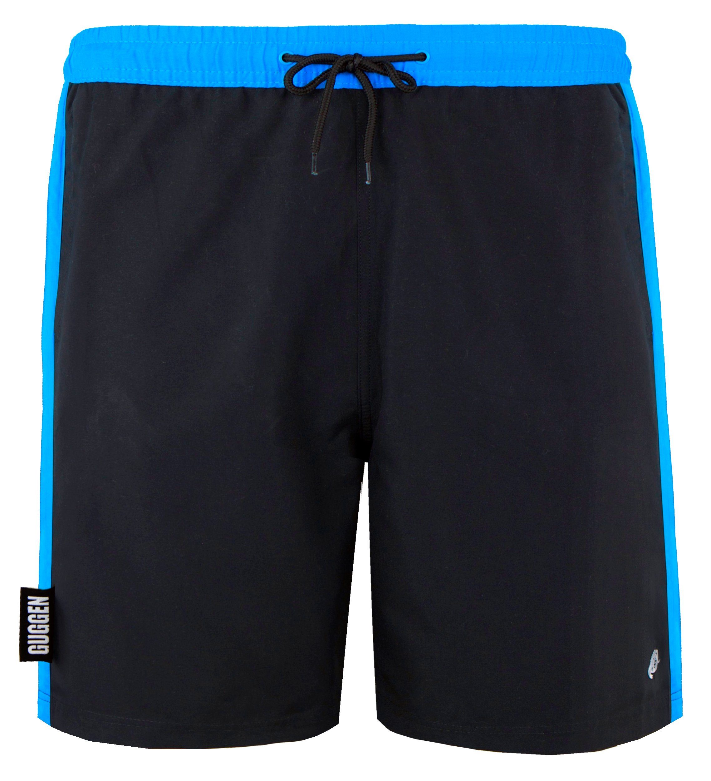 GUGGEN Mountain Badehose Badehose Herren Badeshorts Schnelltrocknend Boardshorts Beachshorts Streifen Karriert Badeshorts mit Kordel Gummizug Innenslip