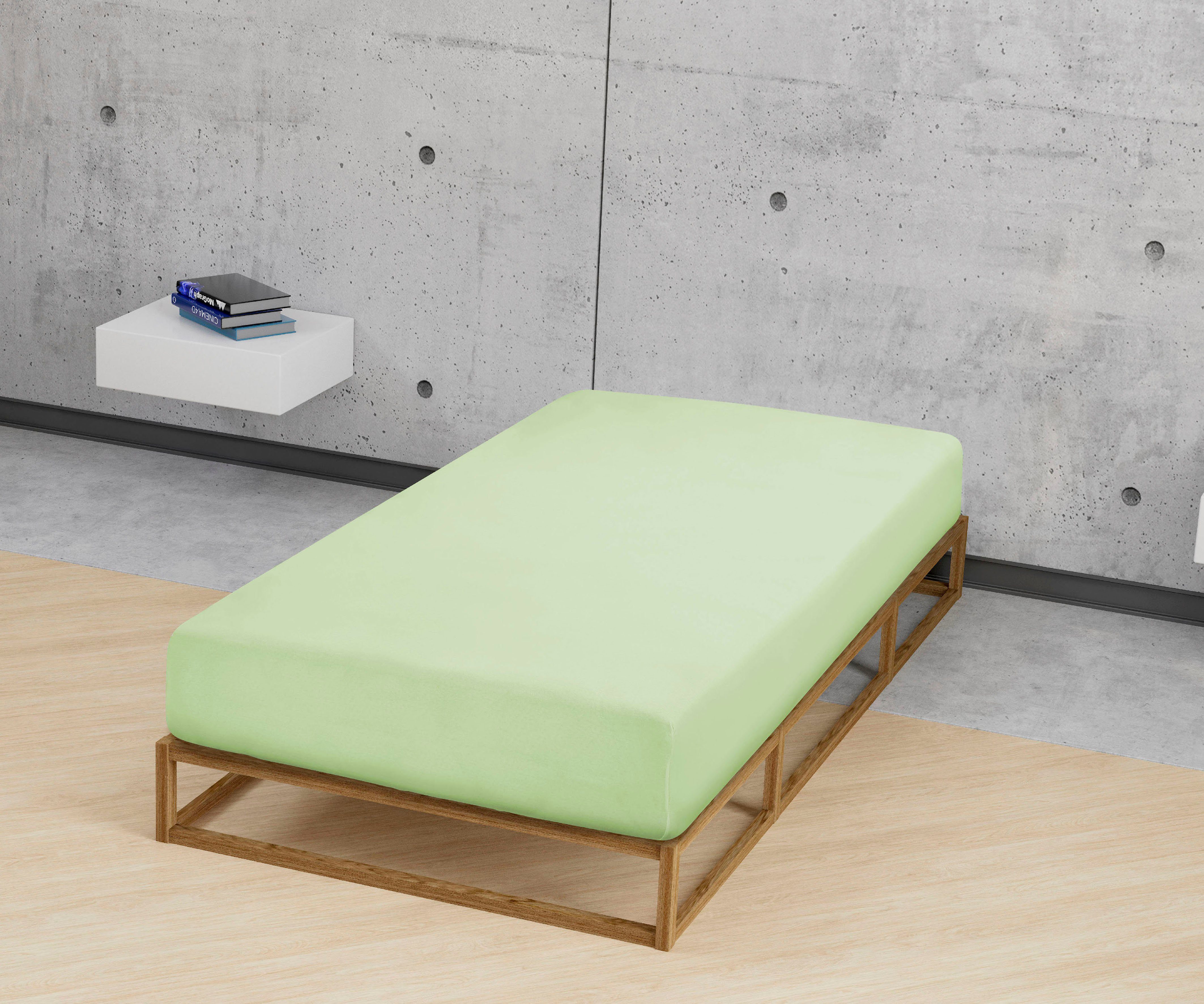 Biberna Spannbettlaken Biber in Gr. 90x200, 140x200 oder 180x200 cm, Biber, günstig online kaufen