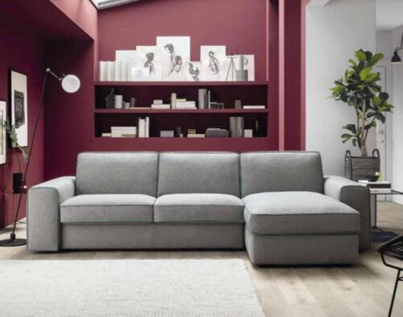 JVmoebel Ecksofa Moderne Luxus Design, L-Form Textil Sofa alfitalia in Europe Ecke Holz Made