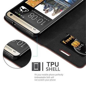 Cadorabo Handyhülle HTC ONE M7 HTC ONE M7, Klappbare Handy Schutzhülle - Hülle - mit Standfunktion und Kartenfach