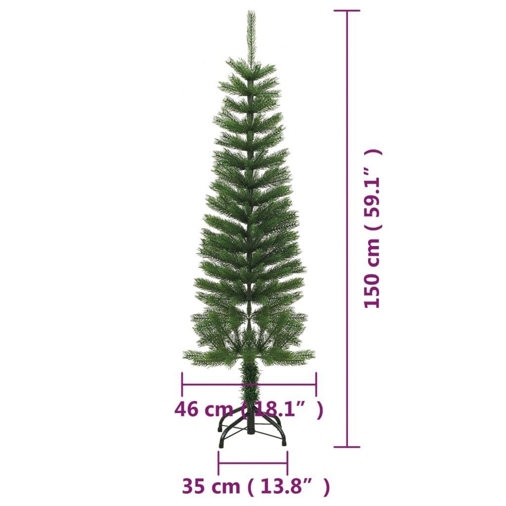 150 cm Künstlicher Ständer furnicato Weihnachtsbaum Schlank mit PE