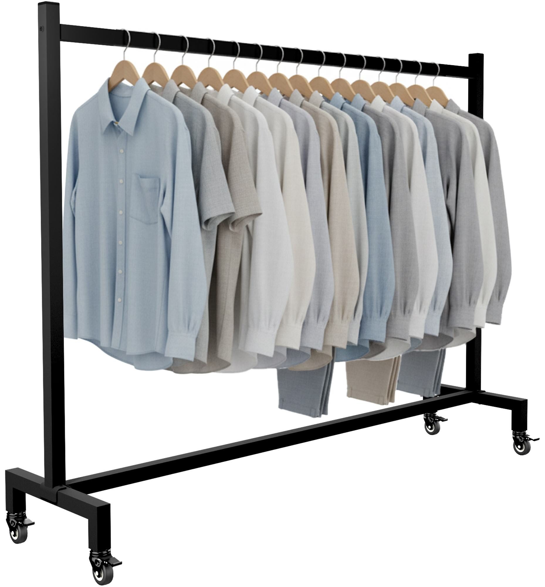 CLP Garderobenständer Kleiderständer Gisborne 150x38x120, (1er) – Bild 2 von 5