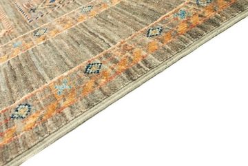 Wollteppich Afghan Teppich handgeknüpft grau, morgenland, rechteckig, Höhe: 8 mm
