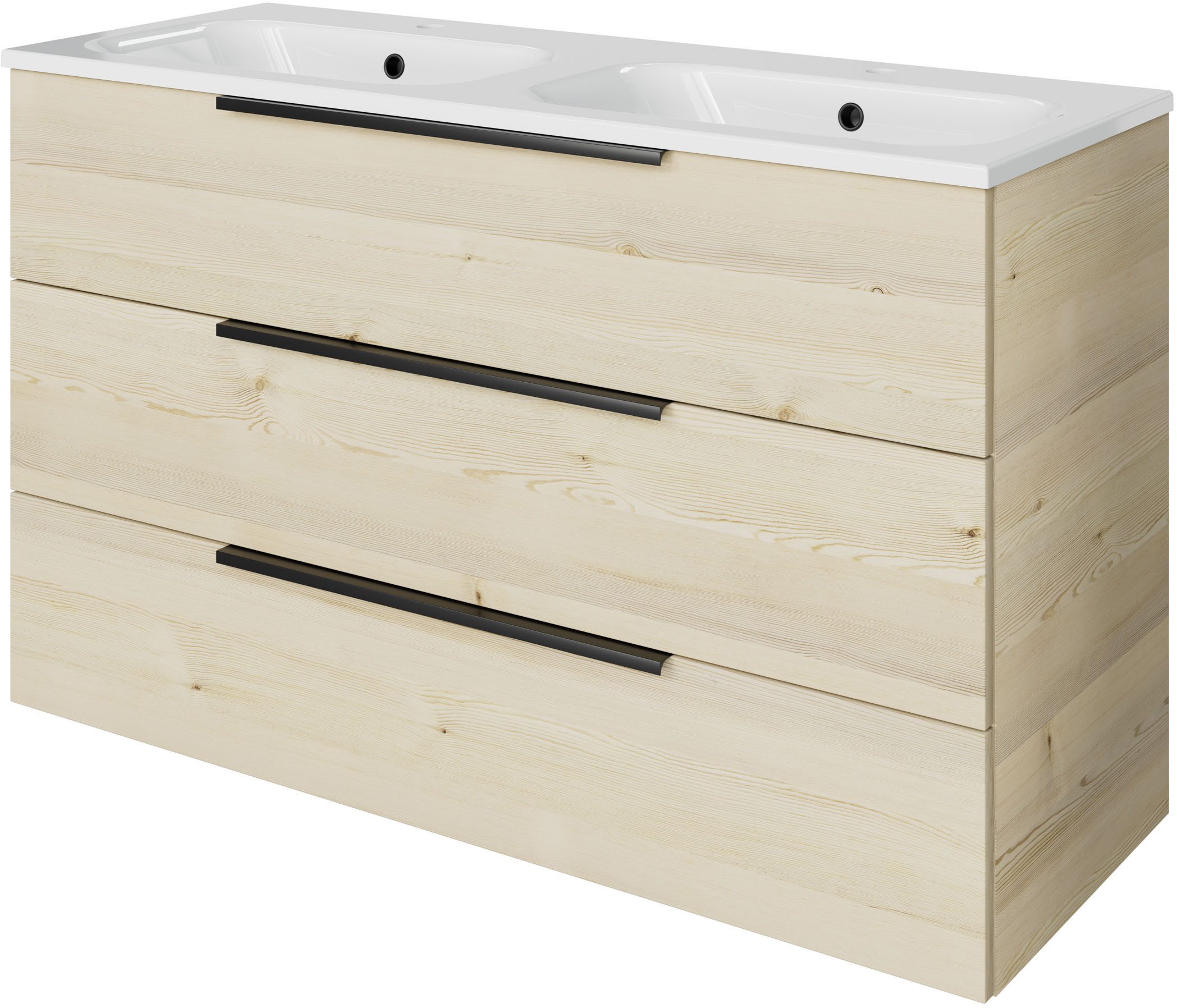 Saphir Badmöbel-Set Mineralmarmor-Waschtisch mit Waschtischunterschrank, (2-St)