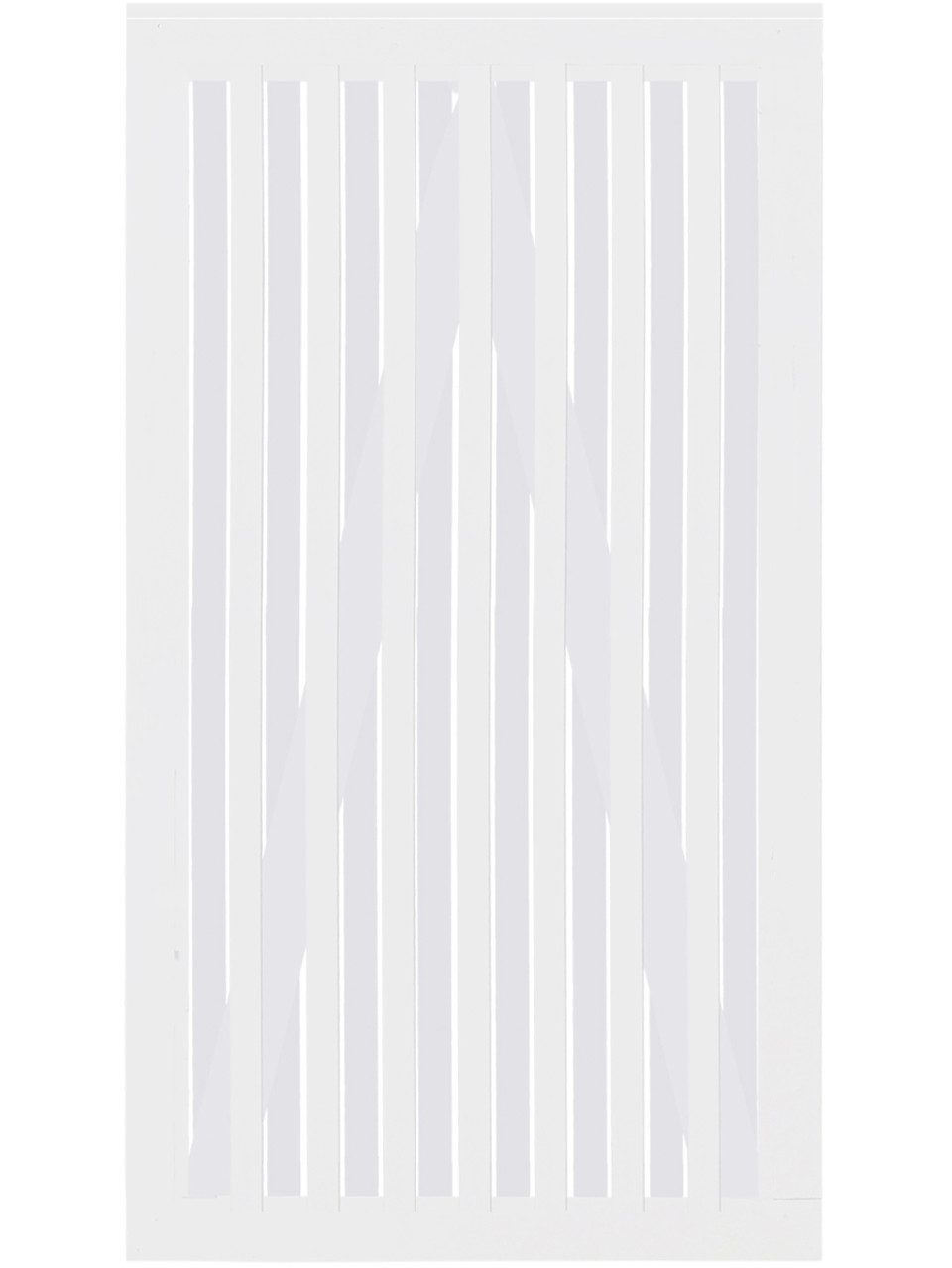 PLUS Gartentor Plus Tor Nagano 100 x 180 cm RAL 9010 Weiß