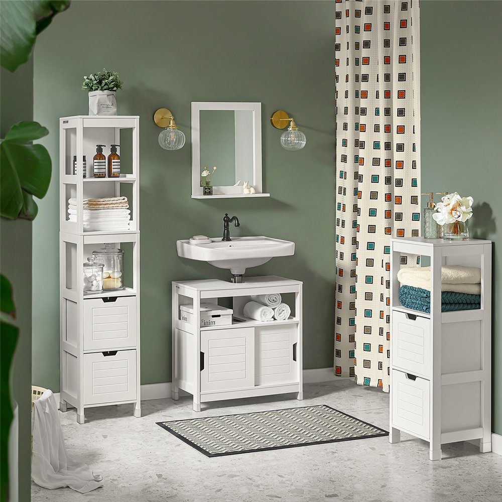 SoBuy Hochschrank FRG126 schmale Säule, Badezimmerschrank günstig online kaufen
