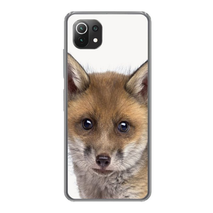 MuchoWow Handyhülle Fuchs - Tiere - Jungtier - Jungen - Mädchen - Kind Phone Case Handyhülle Xiaomi Mi 11 Lite Silikon Schutzhülle
