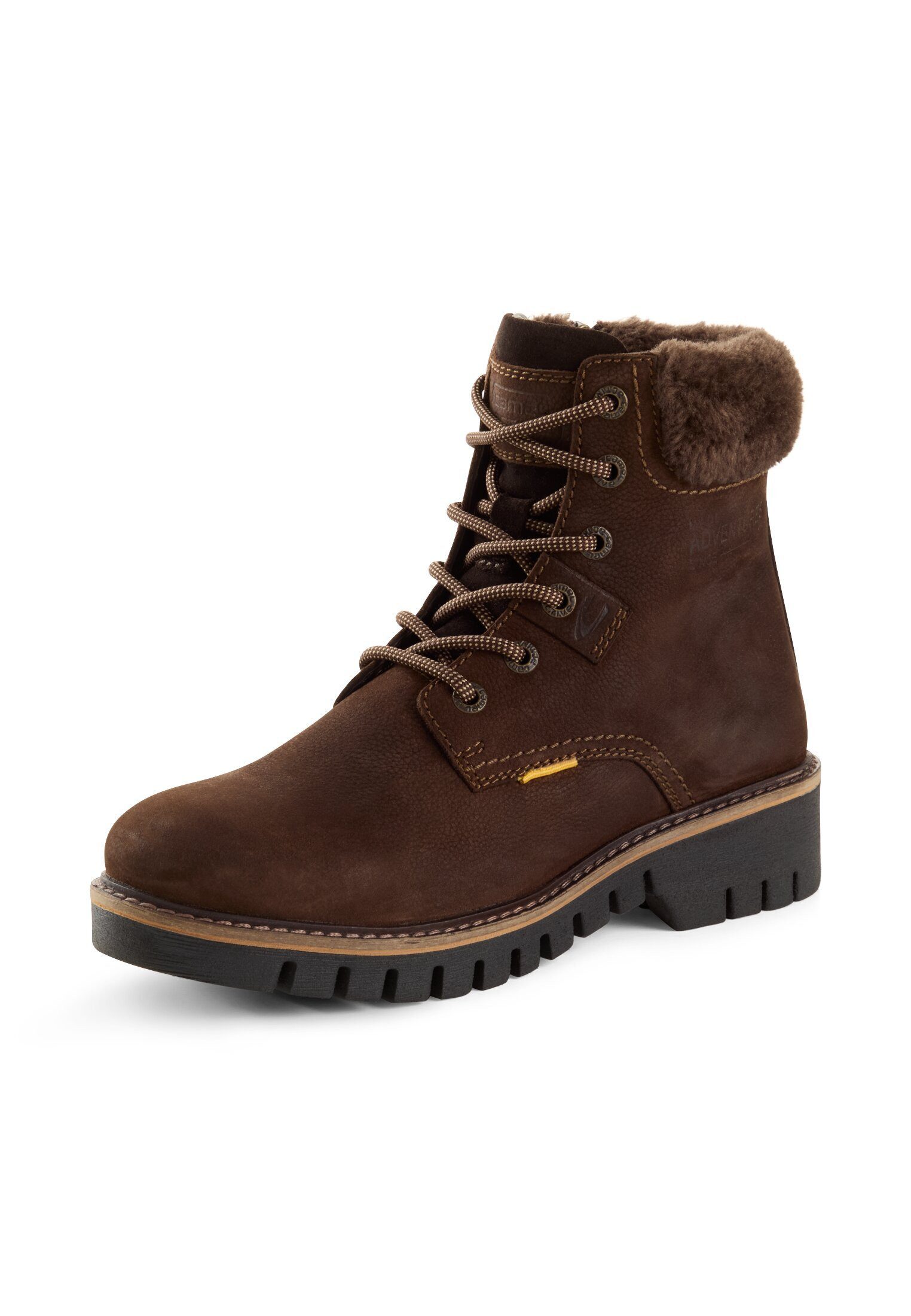 camel active mit Seitenzipper Schnürstiefel