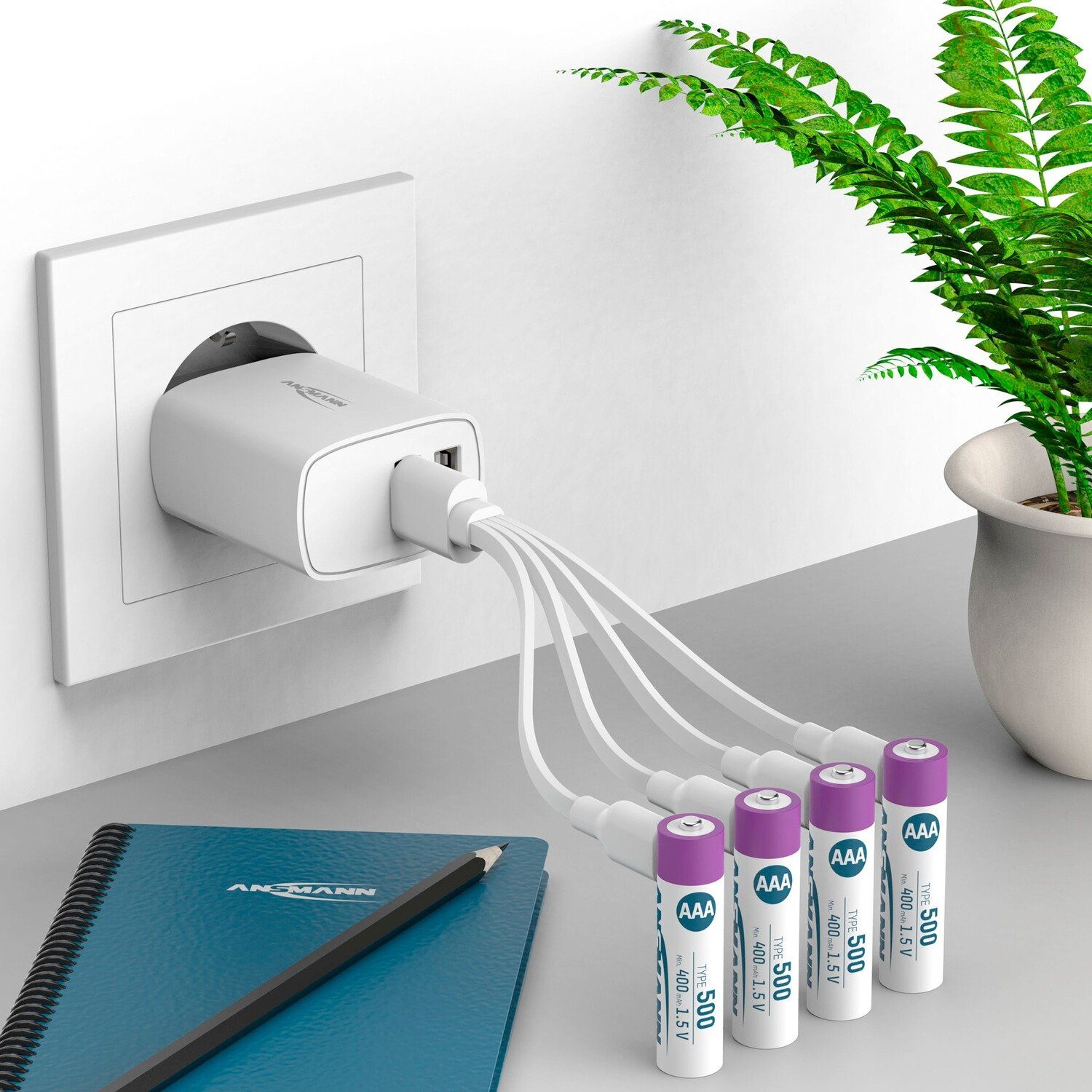 ANSMANN AG Akku Li-Ion Micro AAA Typ 500 – 4 Stück Akku – Bild 3 von 5
