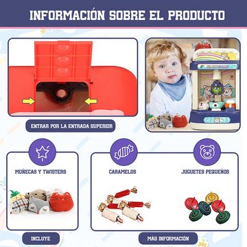Jioson Spieltisch Spieltisch Greifmaschine Doll,Greifarm Stofftiere Claw Machine Kinder, Förderung der Hand-Augen-Koordination, Spaß für Kinder und Erwachsene