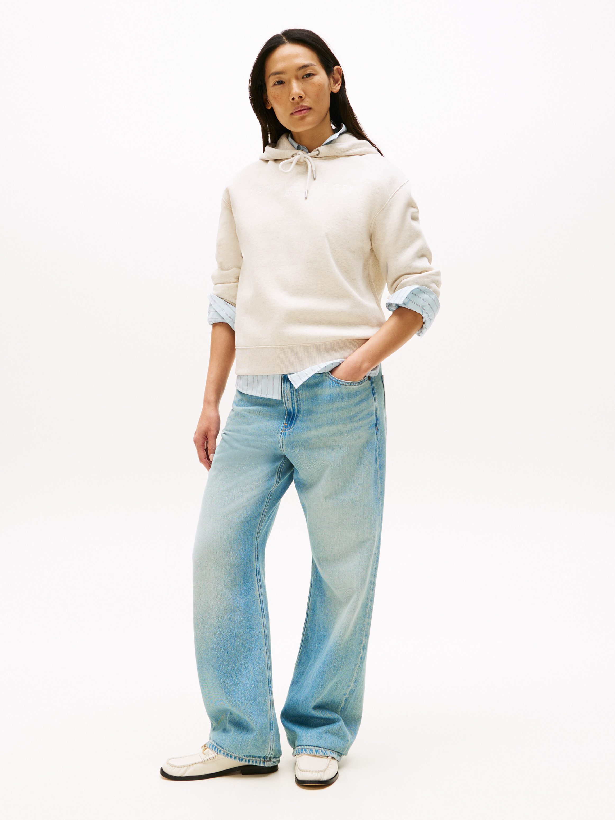 Tommy Hilfiger Kapuzensweatshirt MDRN REG CORP LOGO HOODIE mit gesticktem L günstig online kaufen