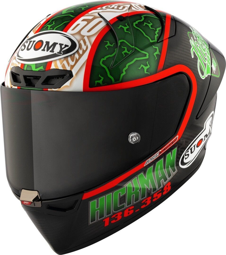 Suomy Motorradhelm S1-XR GP Hickman Replica 2024 Helm, Notfallsystem-Polsterung (EQRS)