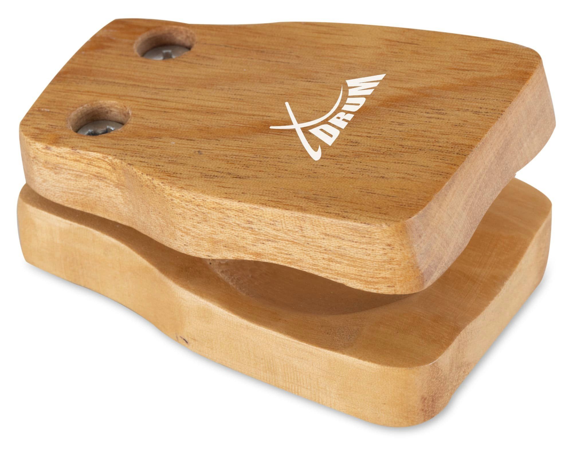 XDrum Cajon CK-S - Cajon Kastagnette aus Holz, Small, Kleine Ausführung = hoher Ton