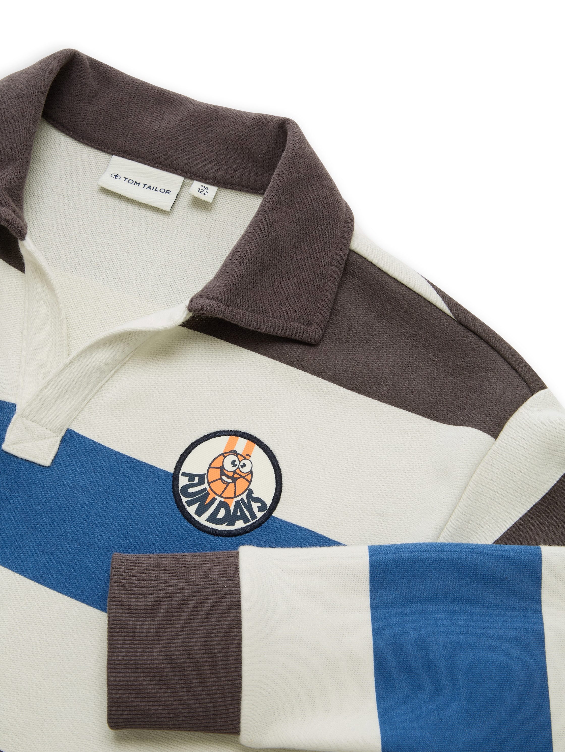 TOM TAILOR Sweatshirt mit Streifen Muster