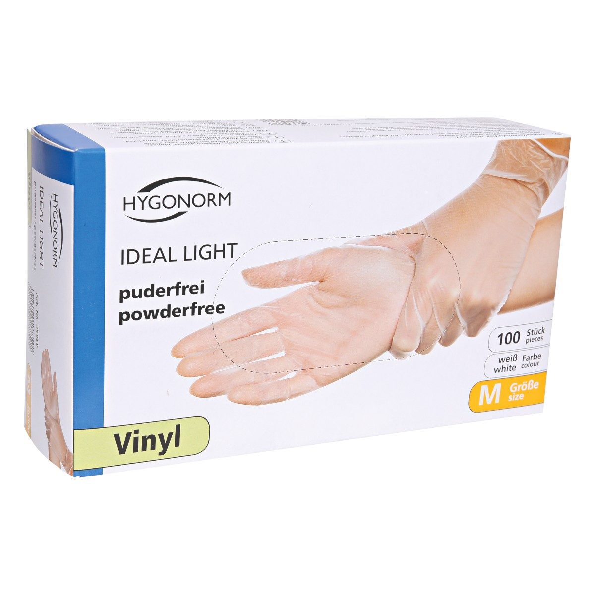 Franz Mensch Einweghandschuhe Hygonorm Vinyl-Handschuhe "Ideal Light", pude günstig online kaufen