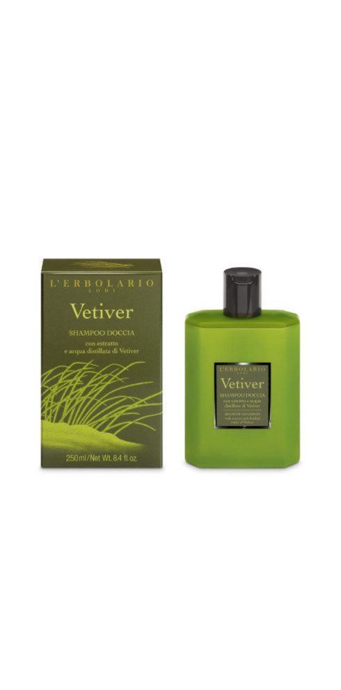 L´ERBOLARIO Duschgel und Shampoo Vetiver 250ml, NEUE Grüne Herren-Linie