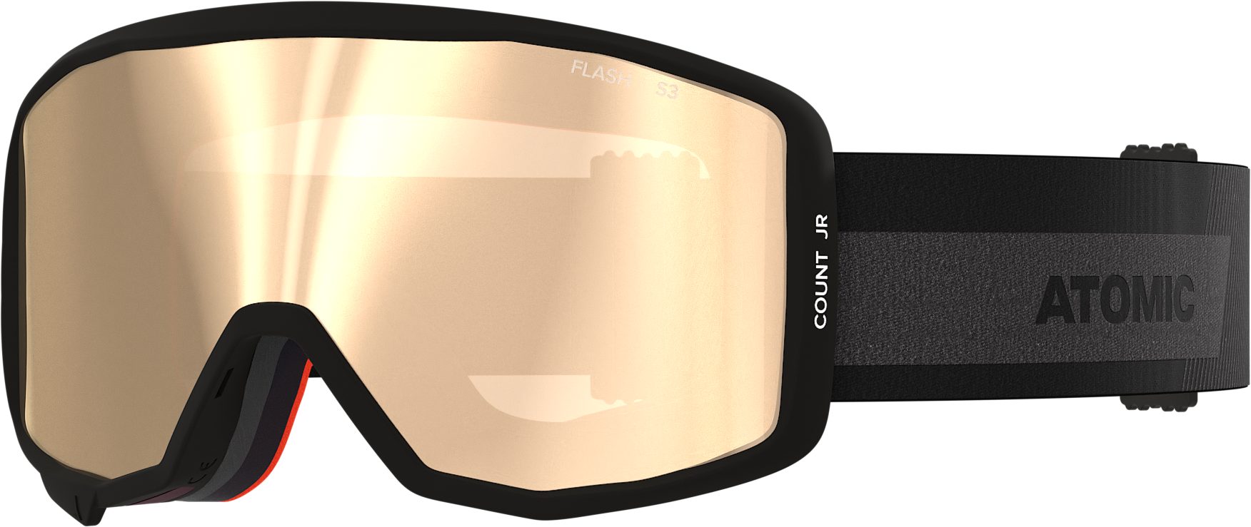 Atomic Skibrille COUNT JR CYLINDRICAL S3 Black BLACK