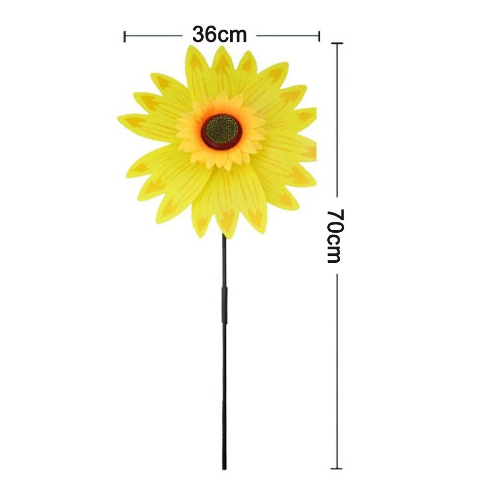 Deko-Windrad Windmühle Jormftte Sonnenblume Blume,dekorative