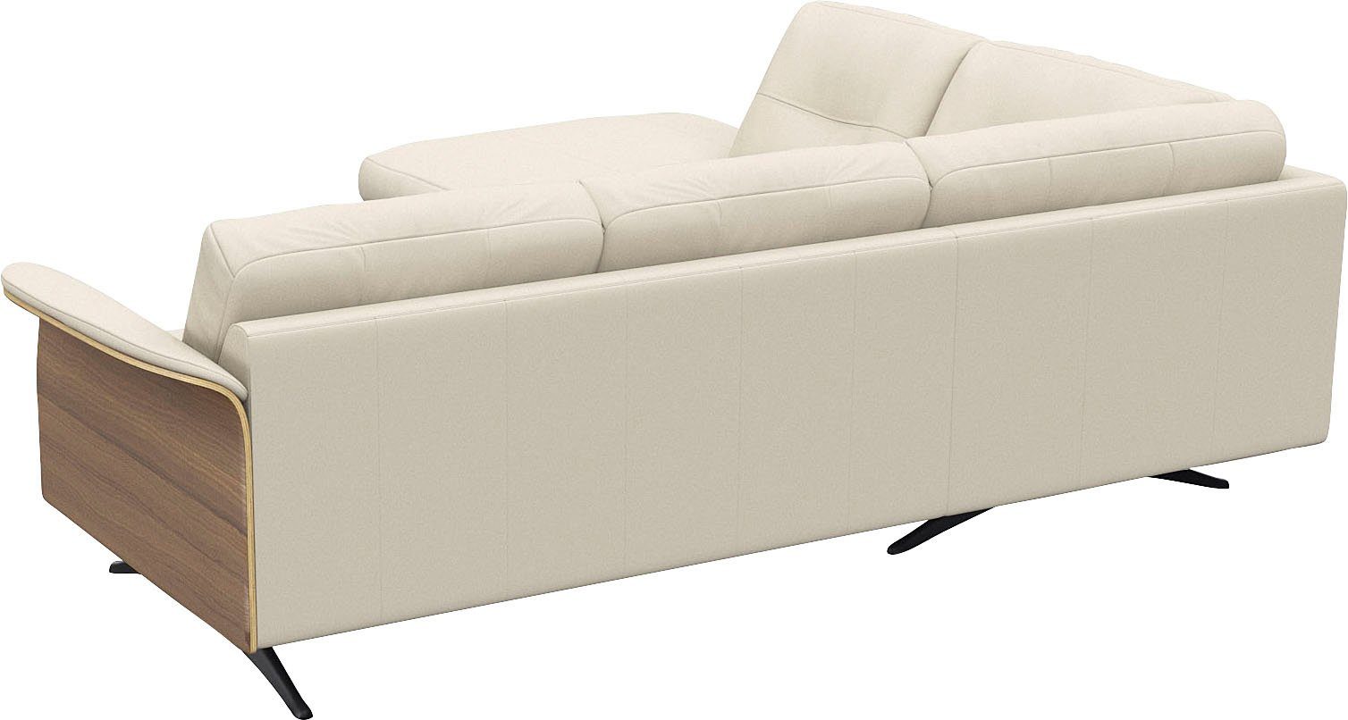FLEXLUX Ecksofa Glow, super bequem durch hochwertigem Sitzaufbau mit Federkern, L-Form, Modernes skandinavisches Design