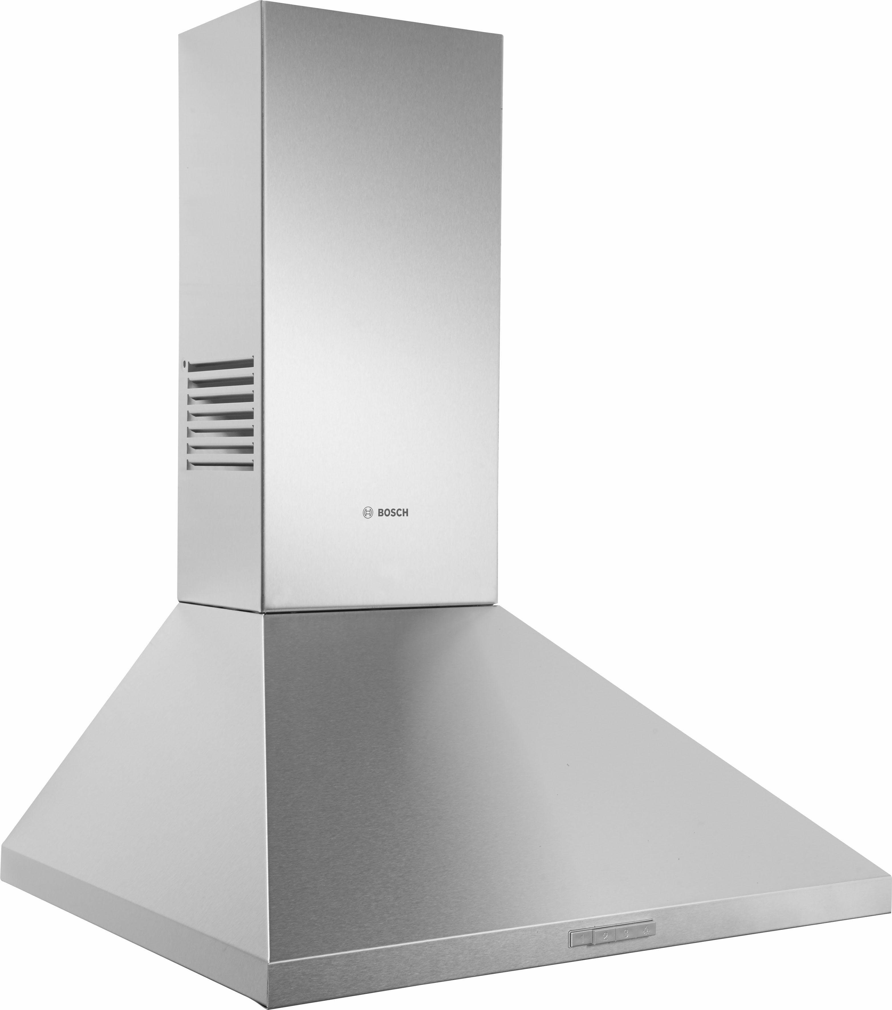 ein Küchenklima für 570 BOSCH Abluftleistung: zu schnell sorgt bis optimales Wandhaube m³/h mit DWP66BC50,