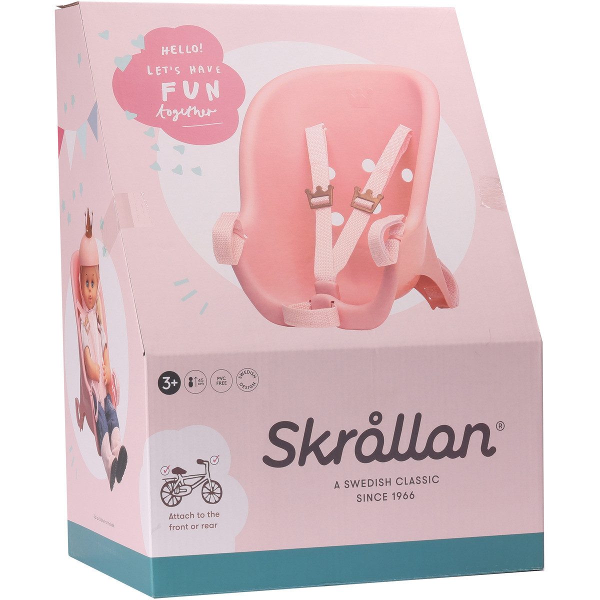 Skrållan Puppen Accessoires-Set Fahrradsitz Mädchen