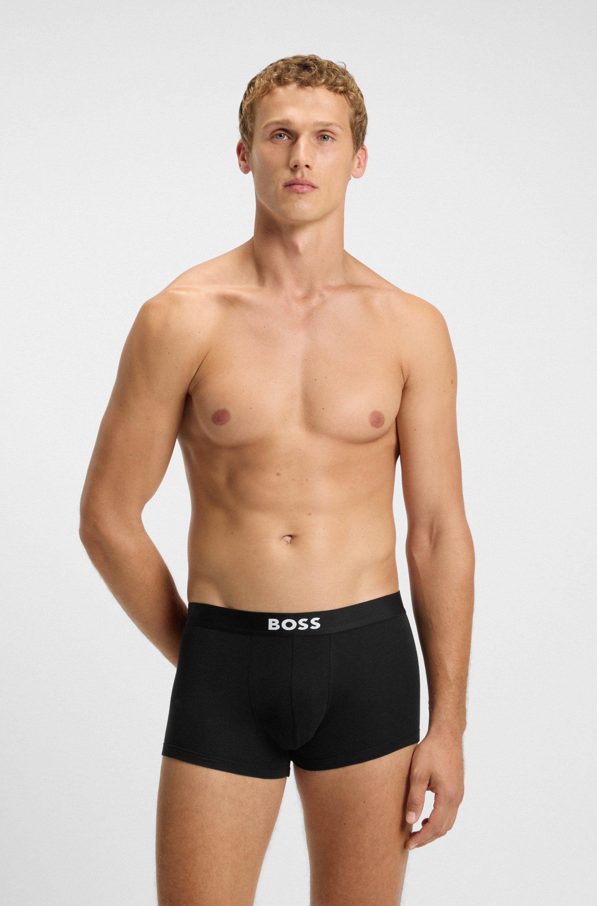 BOSS Trunk 3P Trunk BOSS ONE mit unifarbenen Bund