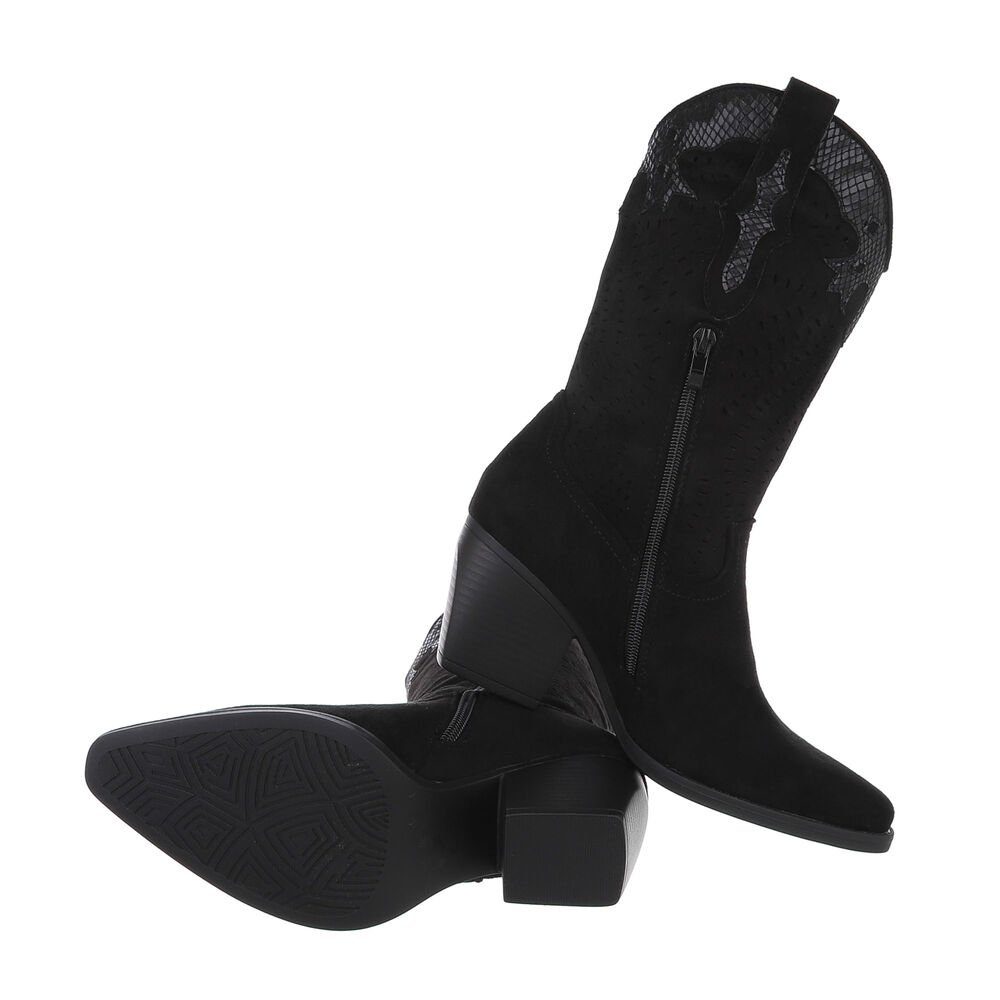 Ital-Design Damen Cowboyboots Western Westernstiefel (84160535) Blockabsatz günstig online kaufen