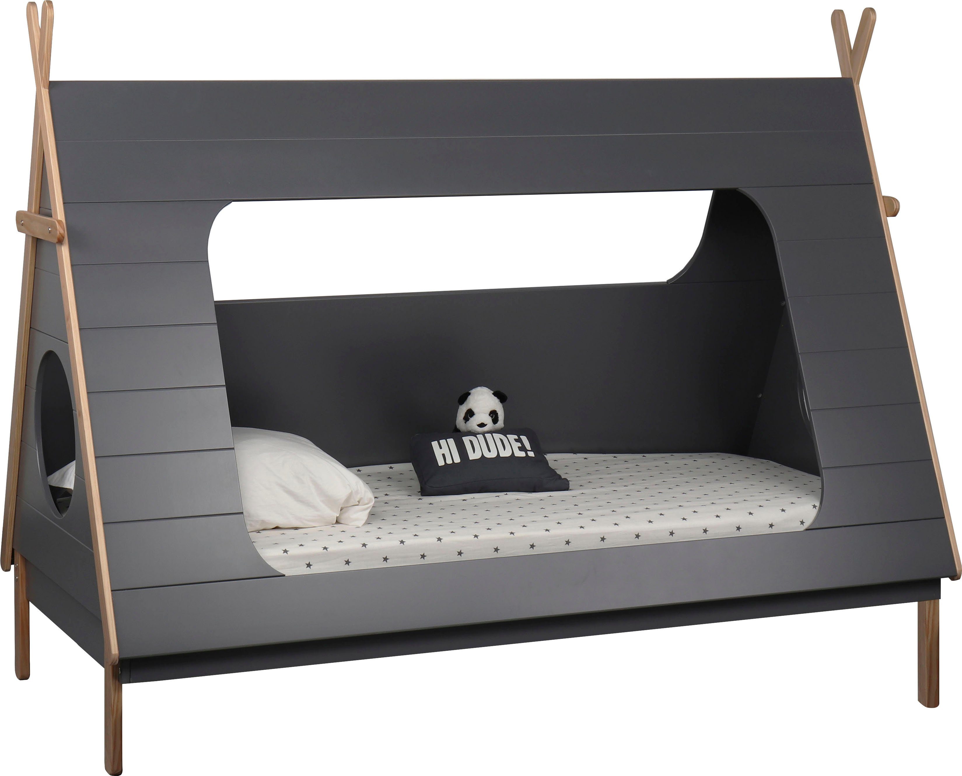 MÖBILIA Kinderbett Letty, in Zeltform, Hausbett, Zeltbett