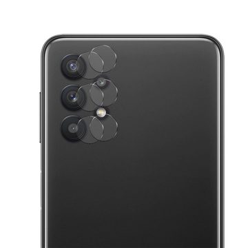 CoolGadget Schutzfolie Panzerfolie für Samsung A32 5G, (Spar-Set 4in1, 2x Displayschutz, 2x Kameraschutz), Panzerglas Schutzfolie für Samsung Galaxy A32 5G Folie