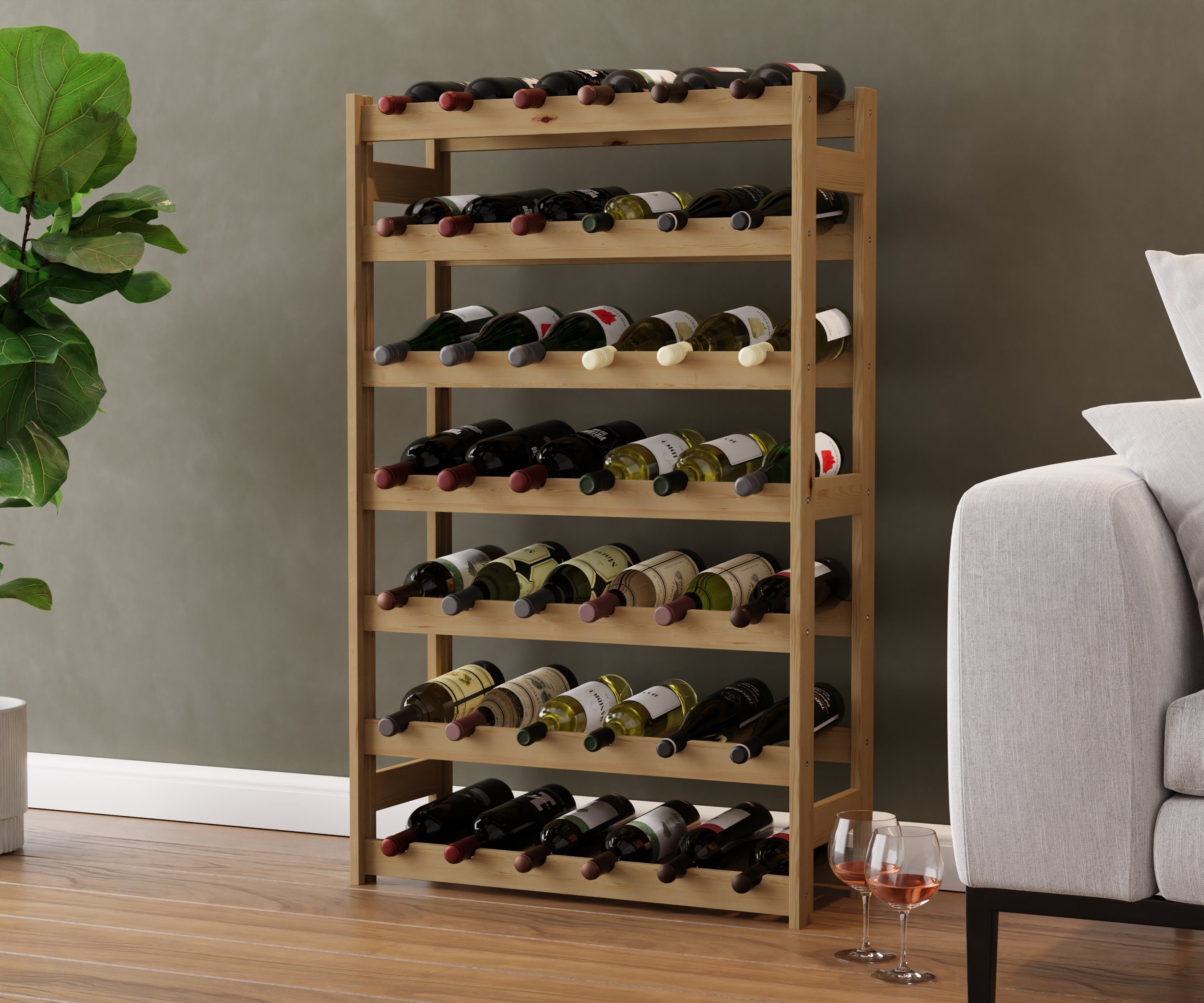 Lenmar Weinregal Lenmar Weinregal Weinregal Holz Flaschenregal für 12 - 91 günstig online kaufen